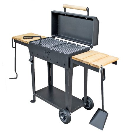 Купить мангал гриль King Grill передвижной с полками 5 мм в Минске