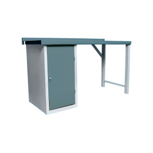 Купить верстак слесарный однотумбовый с полками в Минске