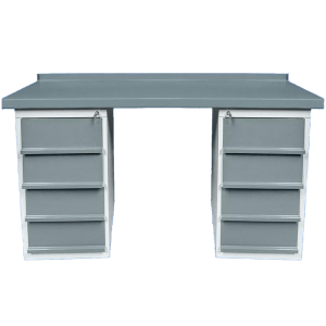 Купить верстак слесарный двухтумбовый с шуфлядами