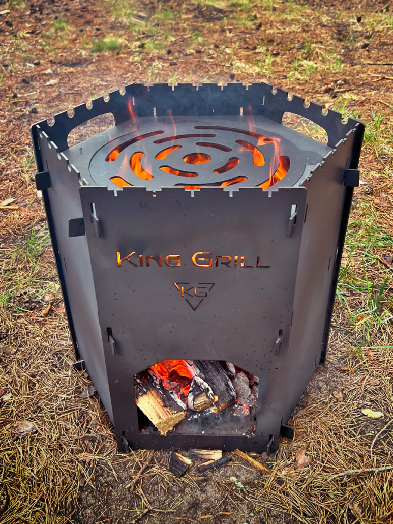 Купить печь для казана разборная 3мм походная в Минске