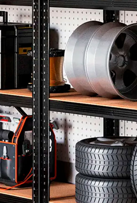 Купить металлические стеллажи в гараж в Минске.